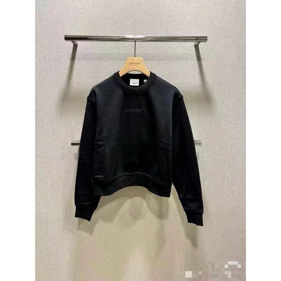 Burberry Black Logo Sweater Women's Large NWT - Picture 1 of 6